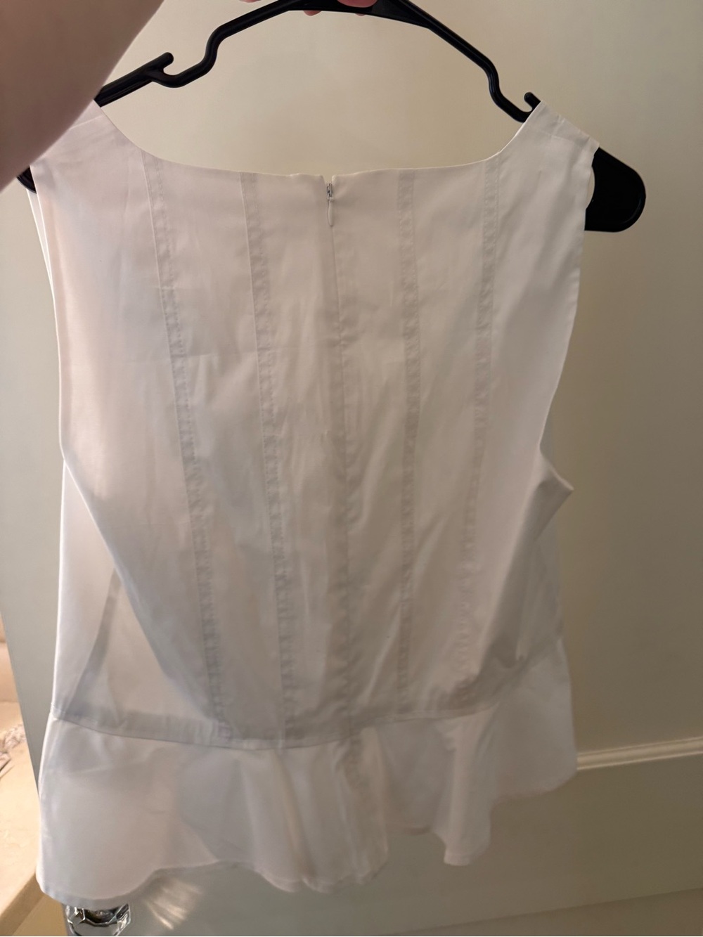 Veronica Beard White Nikkolette Sleeveless Top - Picture 2 of 3